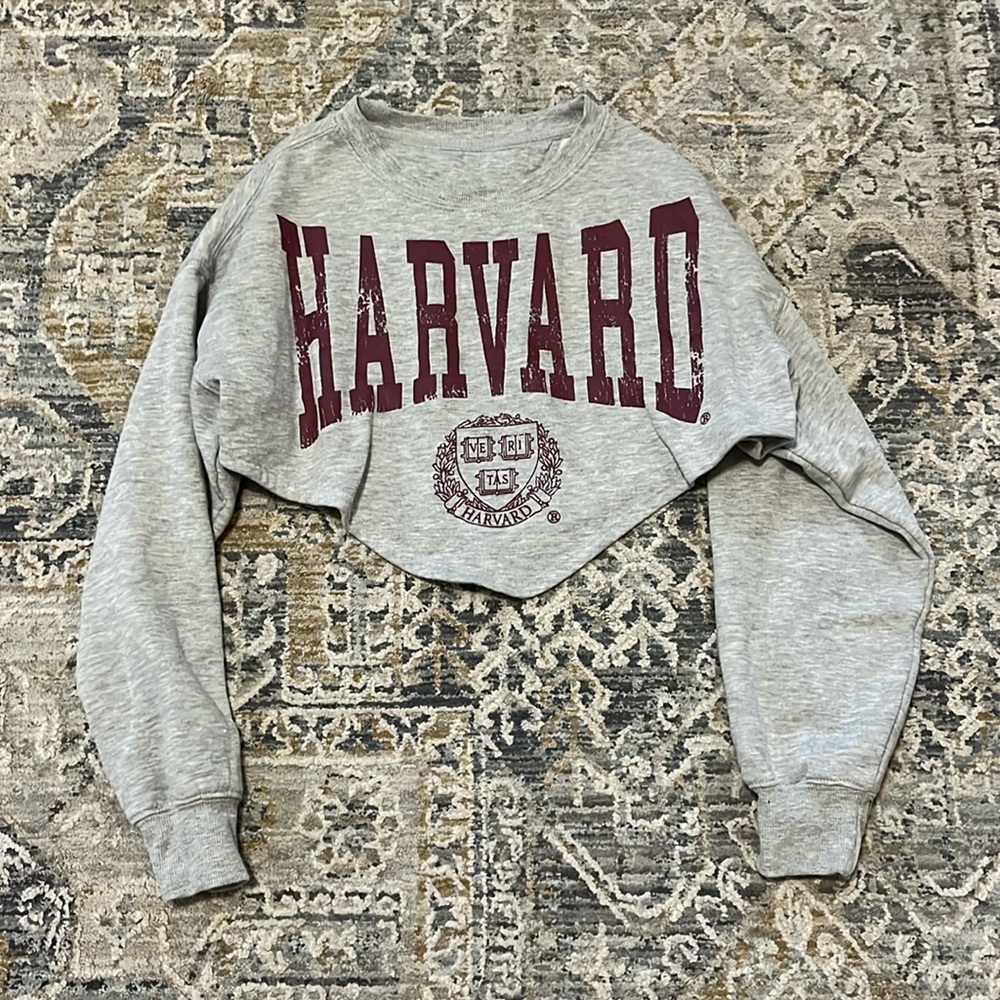 Harvard cropped sweater!